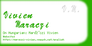 vivien maraczi business card